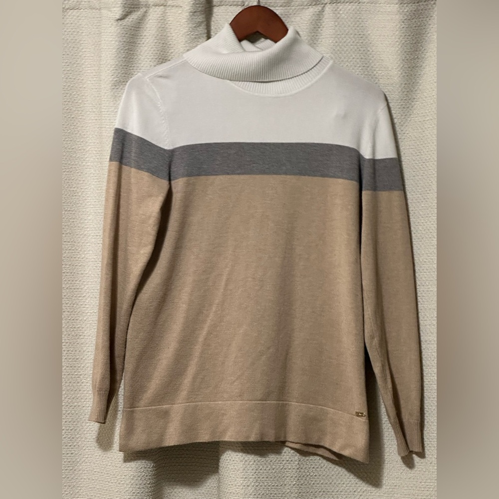 Calvin Klein Striped Turtleneck